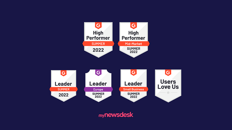 Mynewsdesk continues its award streak in G2s summer report