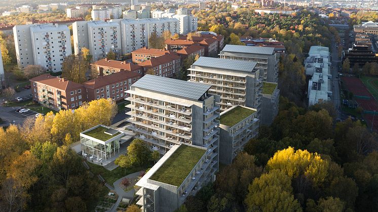 Det kostar att bygga i centrala Göteborg. Därför har det skapats sex ungdomslägenheter i bostadsrättsföreningen med speciella föreskrifter. Man måste vara under 30 år och lägenheten som kostar 95 000 får bara säljas vidare till samma pris. 
