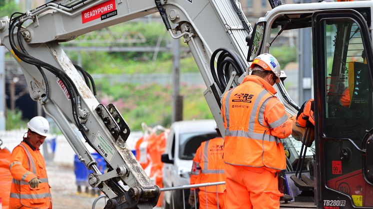 Working behind the scenes at king's Cross [photo courtesy of Network Rail]