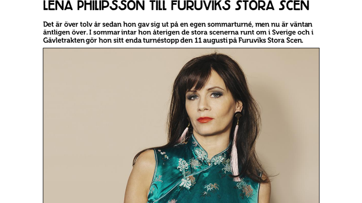 Lena Philipsson till Furuviks Stora Scen
