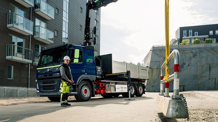 Turebergs Transport AB visade en kranbil med eldrivet hydraulsystem, ePTO, under Elmia Lastbil 2014. Nu är det hög tid att anmäla nya innovationer att presentera på Elmia Lastbil 2016! 