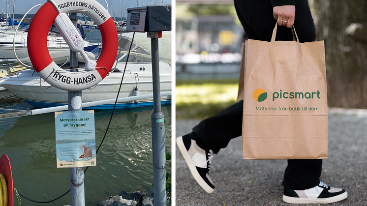 Picsmart levererar matvaror direkt till kundens båtplats, brygga eller hamn