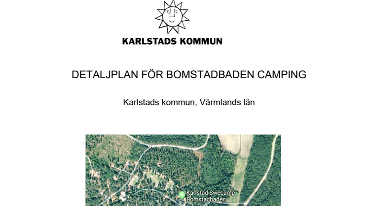 Planbeskrivning detaljplan för Bomstabaden Camping