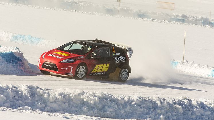 Kevin Eriksson mästare i RallyX On Ice efter dramatisk avslutning i Åre