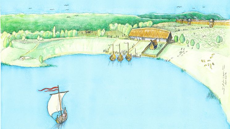 1 Reconstruction Viking age manor  (reconstruction by Jacques Vincent)