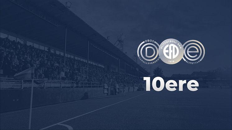 Elitfotboll Dam och 10ere i samarbete för hållbar utveckling av fotbollen