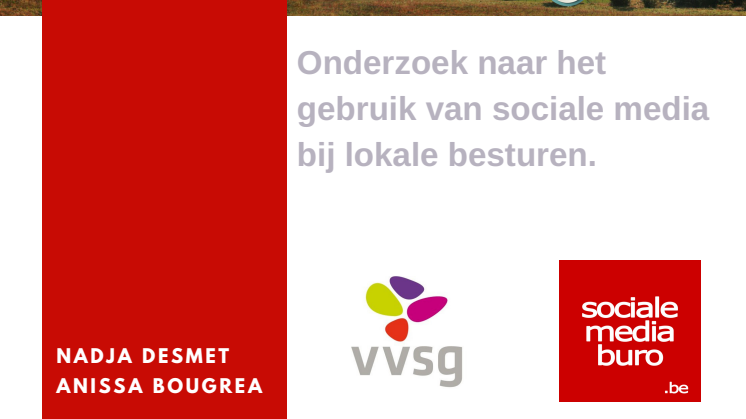 Persbericht: Gebruik sociale media in de lift in de gemeenten. Ook OCMW’s nu volop actief. 