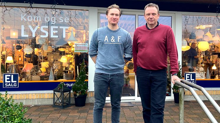 Haverslev El er en af de virksomheder der har set lyset og sammen med Rebild Kommune og Region Nordjylland sætter fokus på medarbejdernes sundhed. Tv: Nicolai Rosenkilde, Rebild Kommune. Th: Henrik Garder, Haverslev El