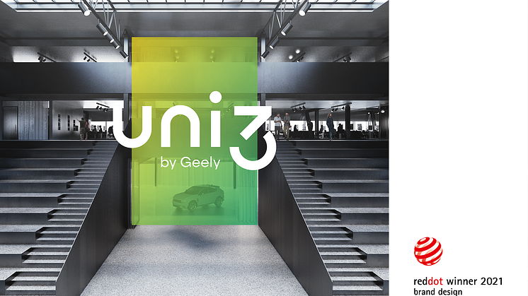 Uni3 by Geely wins Red Dot Award for Brand Design 2021