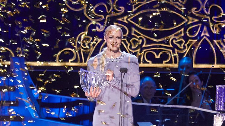 Sarah Sjöström vinner folkets pris - Jerringpriset under Idrottsgalan 2016