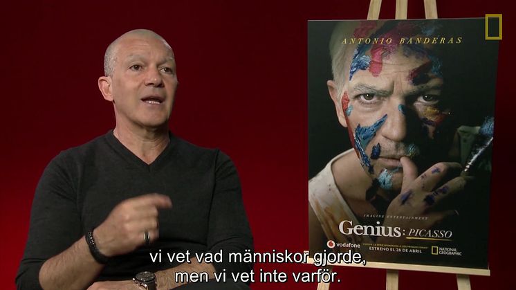 Intervju med Antonio Banderas som har rollen som Picasso i National Geographics serie Genius Picasso premiär onsdag den 25/4 kl 21.00.