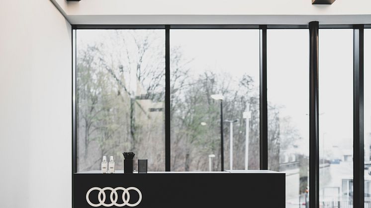 Audi charging hub lounge