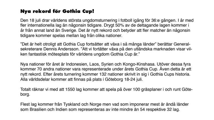 Nya rekord för Gothia Cup!
