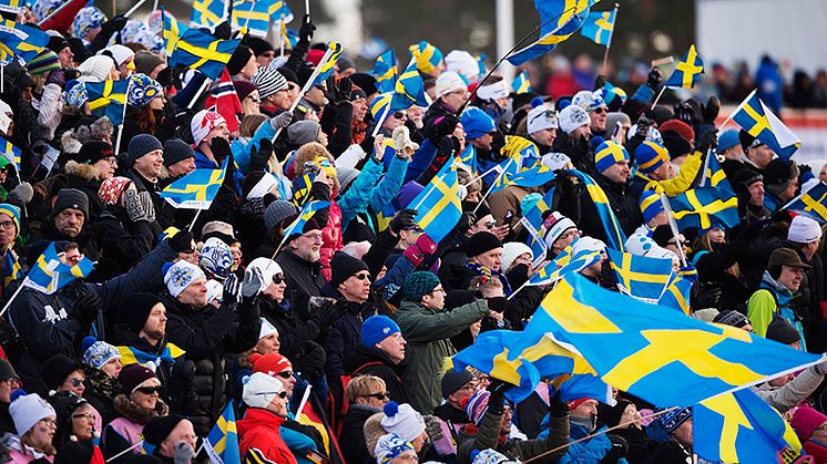 Folkfest i Falun under VM 2015. Foto: Bildbyrån.