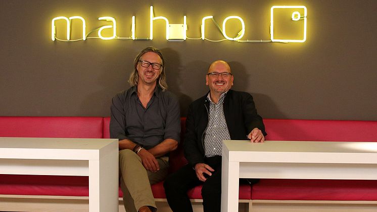 Mark Roes, Geschäftsführer maihiro GmbH und Michael Bednarik, Innenarchitekt. Foto maihiro