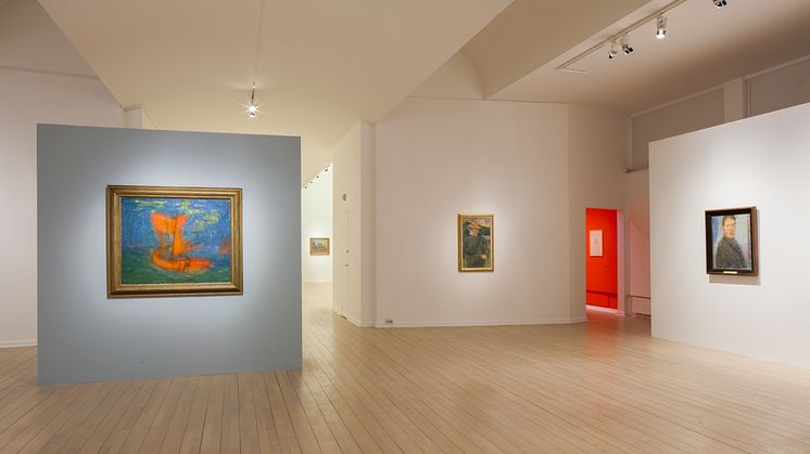 Carl Kylberg - med färgen bortom ytan. Interiörbild, Malmö Konstmuseum.