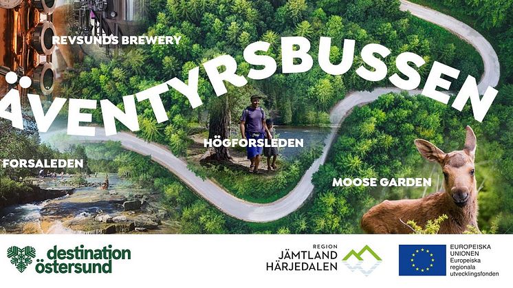 Äventyrsbussen ger besökaren hållbara möjligheter till dagsutflykter från Östersund