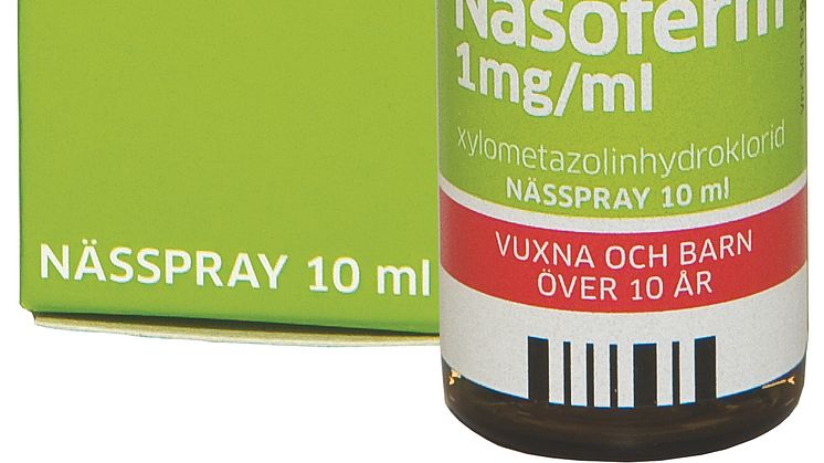 Nasoferm 1 mg flaska och ask