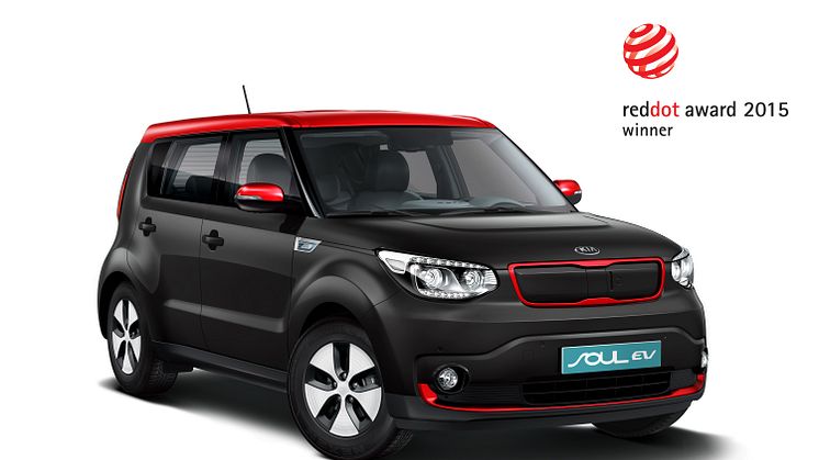 Kia Soul EV vinnare i red dot 2015