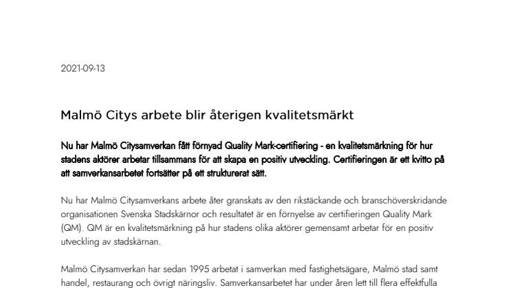 210913_Malmö Citys arbete certifieras.pdf