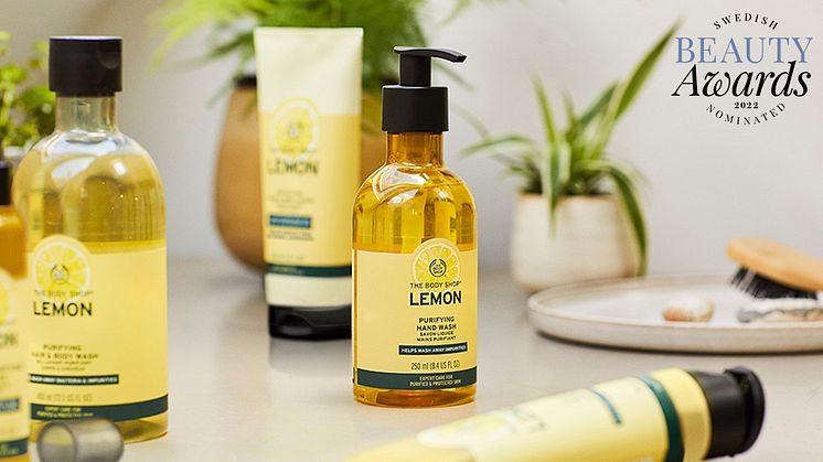 Lemon Hand Wash nominerad som Årets Hygienprodukt i Swedish Beauty Awards 2022! 