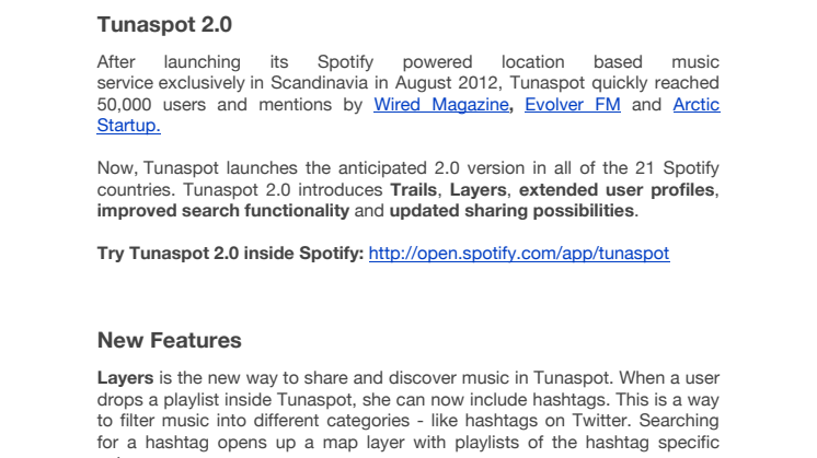 Tunaspot launches version 2.0 globally with a X-mas twist