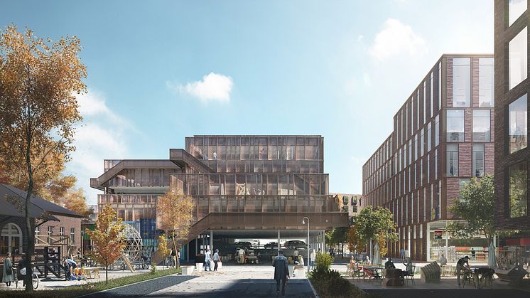 LINK arkitektur ritar Lidls nya huvudkontor och parkeringshus i Aarhus 