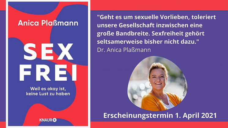 "Sexfrei" erscheint am 1. April 2021 bei Knaur