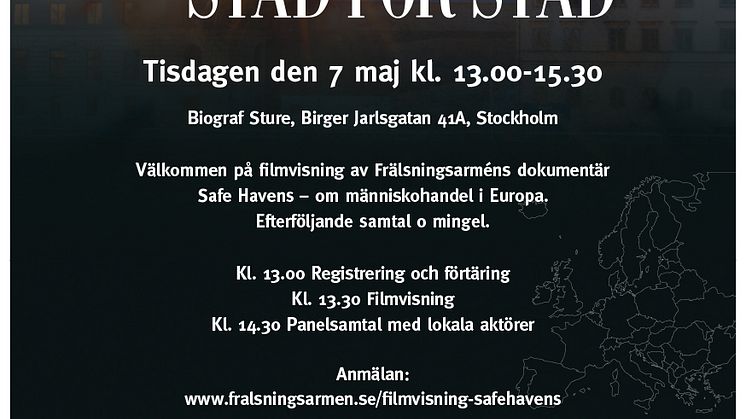 Inbjudan Safe Havens Stockholm