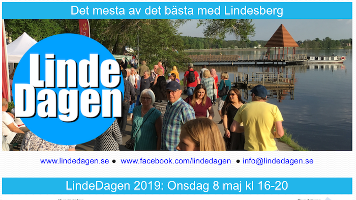 ​Idag: LindeDagen i sjöstaden Lindesberg kl 16-20