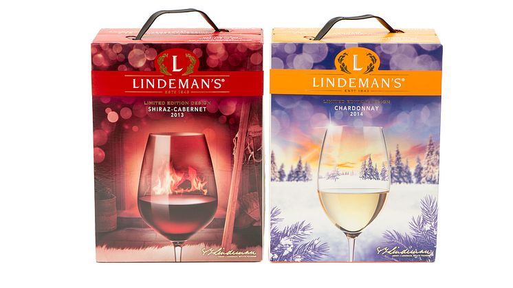 Lindeman’s Shiraz Cabernet och Lindeman's Chardonnay Limited Edition Design 