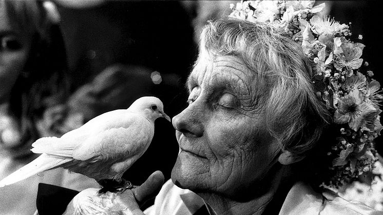 Astrid Lindgren on her 80th birthday. Photo by Jacob Forsell.