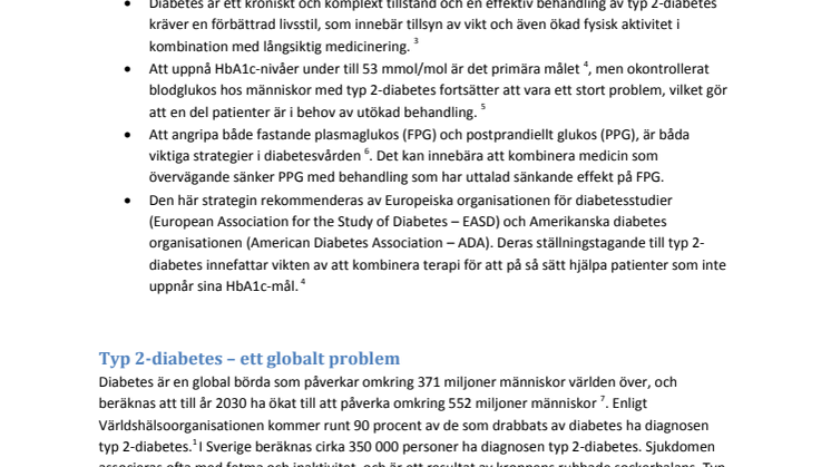 Bakgrundsmaterial diabetes och behandling LixiLan