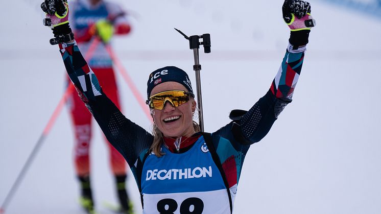 VIDERE TIL VERDENSCUP: Juni Arnekleiv imponerte i sin VM-debut og skal reise videre med elitelaget til verdenscupen i Nove Mesto. Foto: Emil Sørgård / NSSF