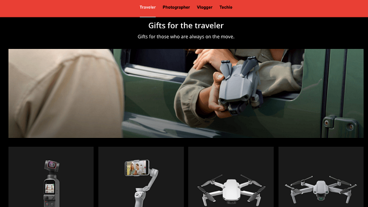 Choosing Gifts For Your Loved One Has Never Been Easier With The First-Ever DJI Holiday Gift Guide Minisite