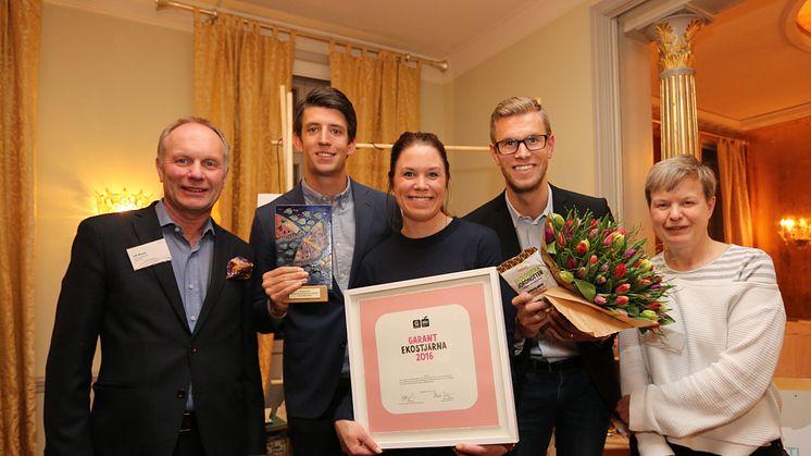 Garants ekopris till The Smiling Group - Axfoods ekologiska försäljning ökade med 43 procent 2015