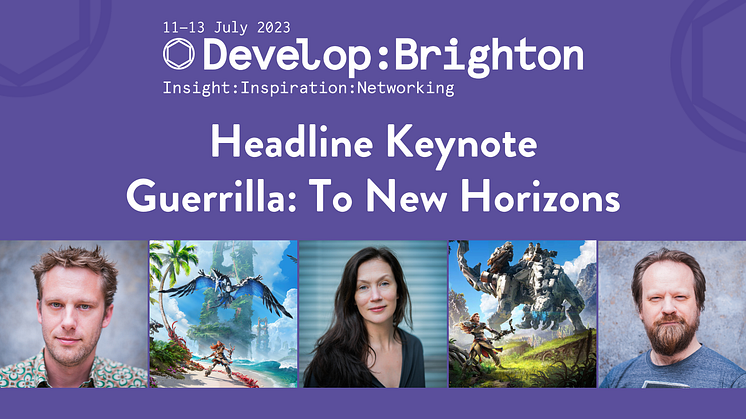 Guerrilla to Deliver Headline Keynote and Receive Star Award at Develop:Brighton 2023 as Conference Programme Goes Live