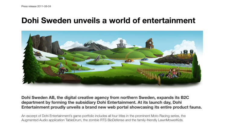 Dohi Sweden unveils a world of entertainment
