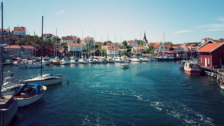 Fotograf: Maja Kristin Nylander. Bilden visar Gullholmens gästhamn på västkusten.