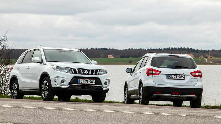 Suzuki Vitara og S-Cross nu som hybridmodel