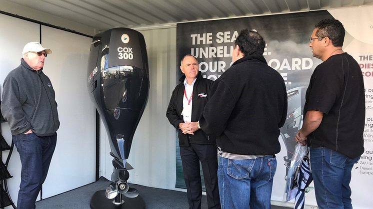 Cox Powertrain: Cox Powertrain exhibiting at Hutchwilco New Zealand Boat Show, Auckland 
