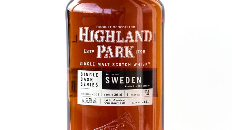 Highland Park Bottled for Sweden white
