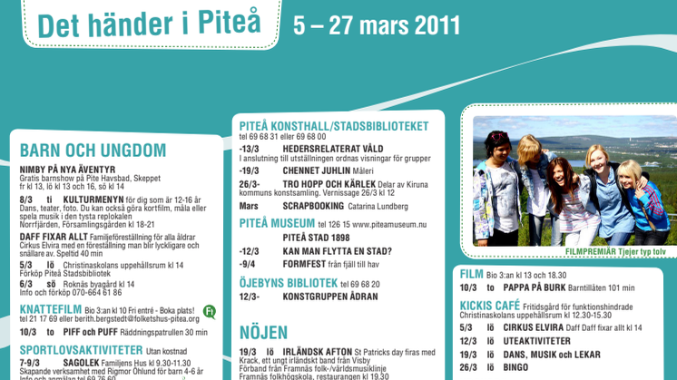 Det händer i Piteå 5-27 mars 2011