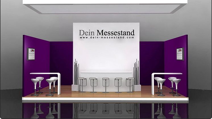 Messestand in Berlin mit einem regionalen Messebauer