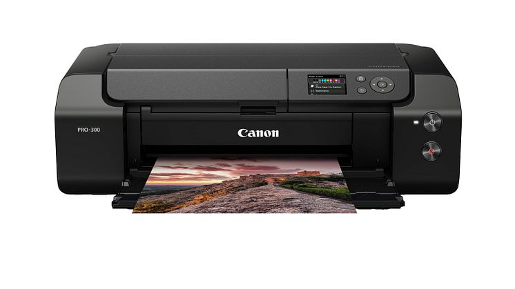 Meet the Canon imagePROGRAF PRO-300 – a high-quality, professional A3+ photo printer with space-saving design