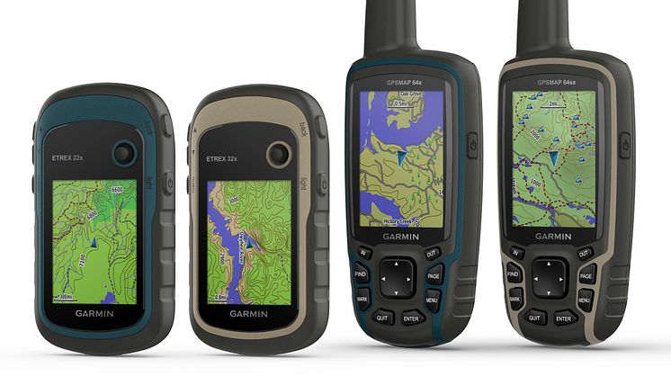 Garmin® GPSMAP 64x/64sx og eTrex 22x/32x 