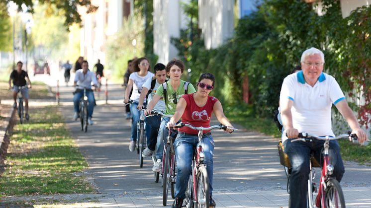 Forskare och praktiker från hela världen med ett gemensamt mål om att öka kunskapen om aktiv mobilitet möts i Mannheim 2017. Foto Eltis.org