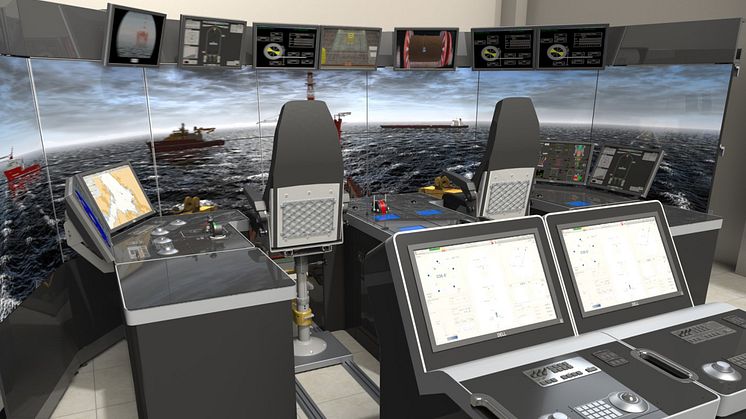 Hi-res image - Kongsberg Digital - K-Sim DP Manoeuvring Trainer – aft deck configuration