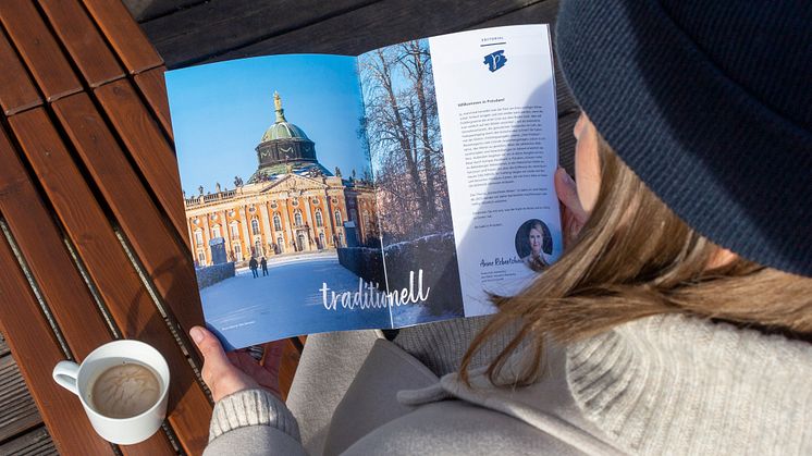 Winterlich-weihnachtlich mit dem Ausblick auf Frühling – das neue „Dein Potsdam“-Reisemagazin ist da