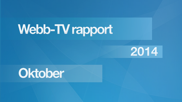 MMS Webb TV-rapport oktober 2014